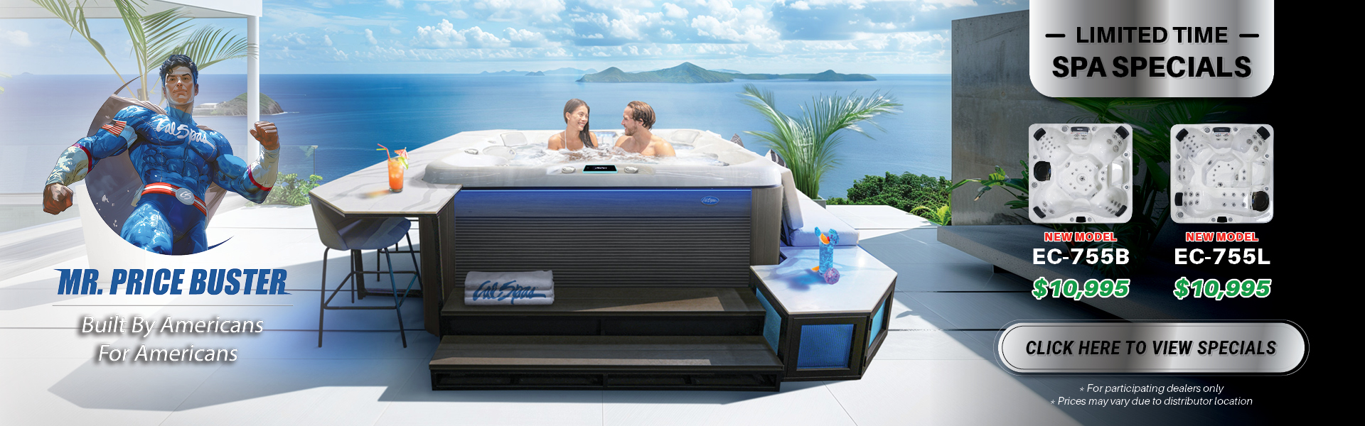 Calspas hot tub being used in a family setting - Yucaipa